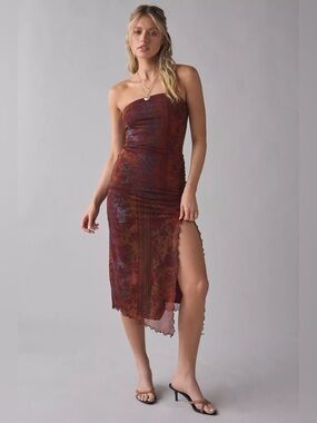 Urban Outfitters | Dresses | Brown Polka Dot Dress From Urban Outfitters